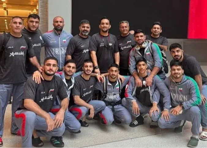 تیم ملی کشتی آزاد امید وارد لس‌آنجلس شد