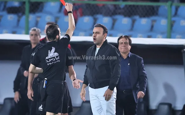 چهره عصبانی محسن خلیلی؛/ فریم‌هایی از خشم سرشار سرپرست پرسپولیس!